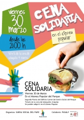 Cartel Cena Solidaria
